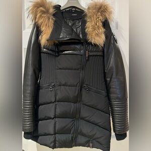 Rudsak leather sleeves winter jacket, size XS